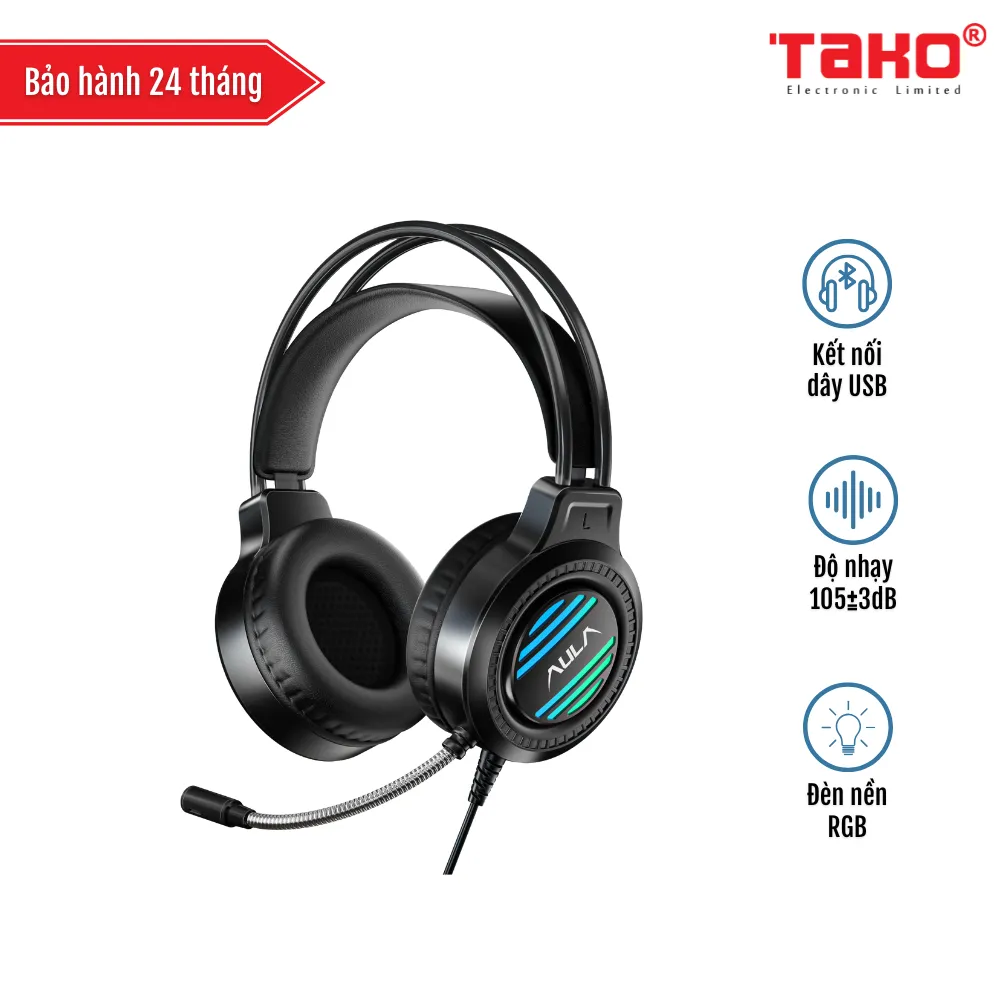 AULA S606 TAI NGHE GAMING CÓ DÂY