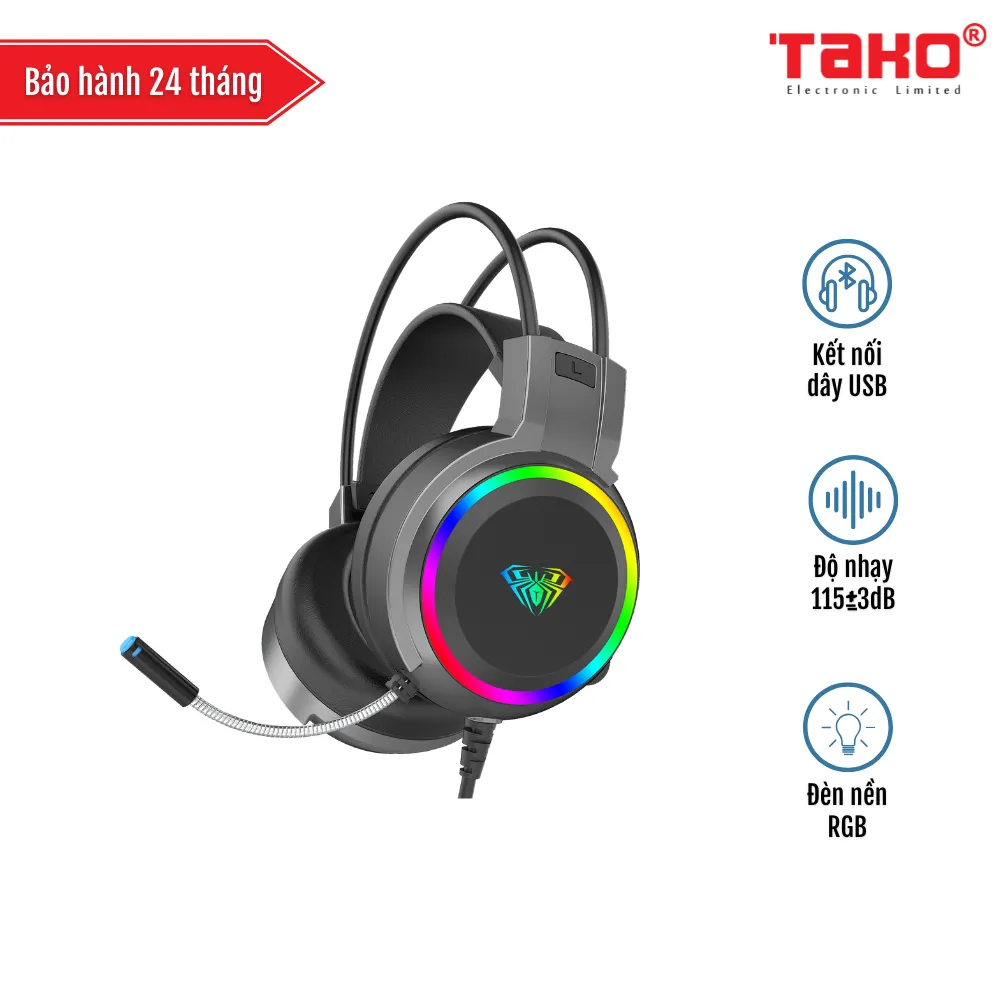 AULA S608 TAI NGHE GAMING CÓ DÂY