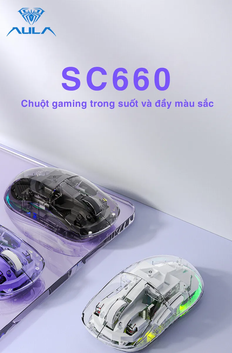 AULA SC660 chuột gaming 3 mode