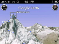 Google Earth thoả mãn ước mơ du lịch trên iPhone