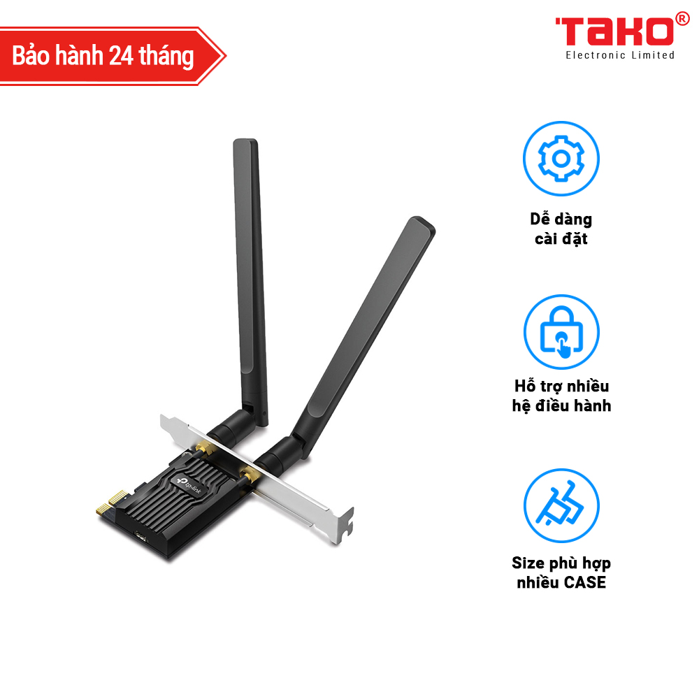 TP-Link Archer TX20E - AX1800 Dual Band Wi-Fi 6 Bluetooth 5.2 PCI Express  Adapter - ARCHER TX20E - Wireless Adapters 