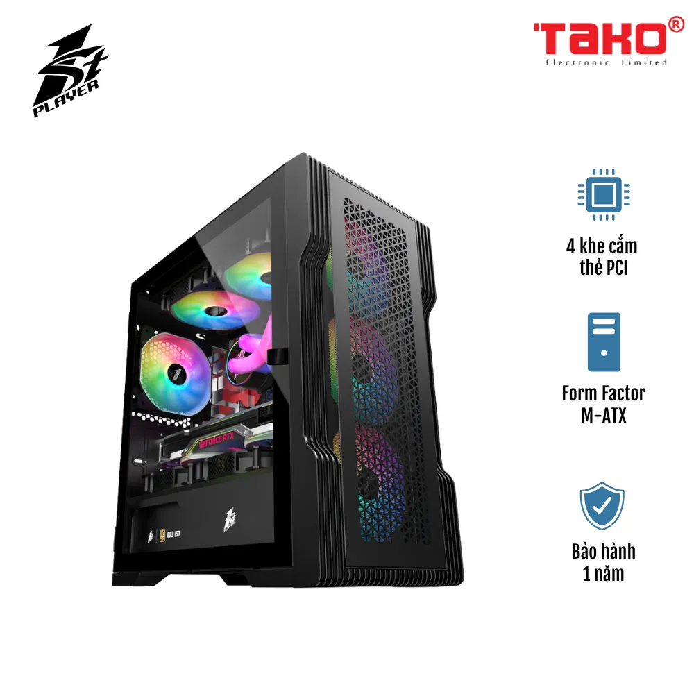 VỎ CASE GAMING 1STPLAYER T3 T3-WH