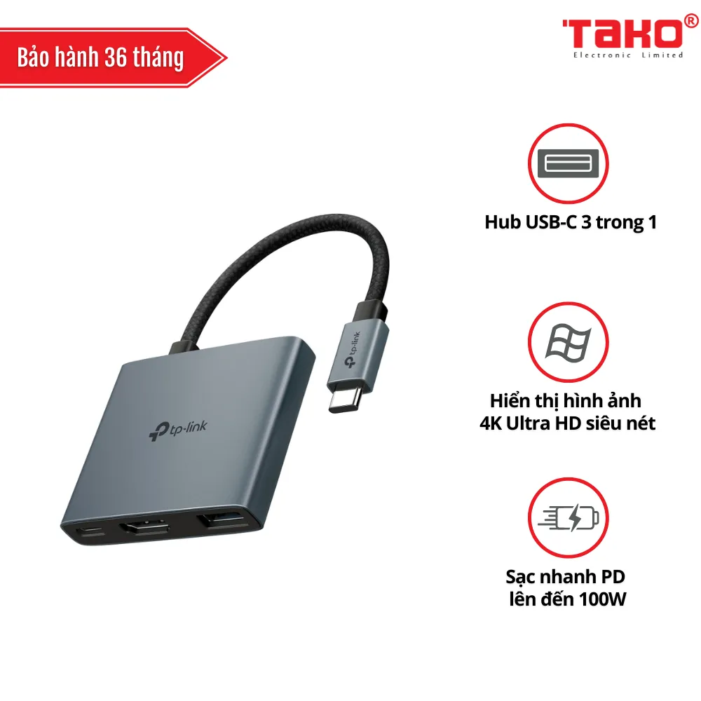 UH3020C Hub USB Type-C 3 Cổng