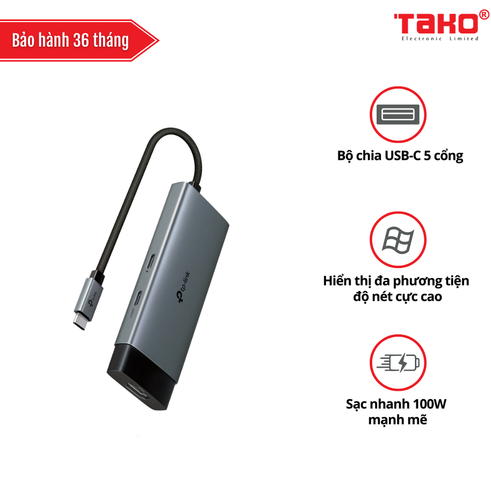 UH5020C Hub USB Type-C 5 cổng