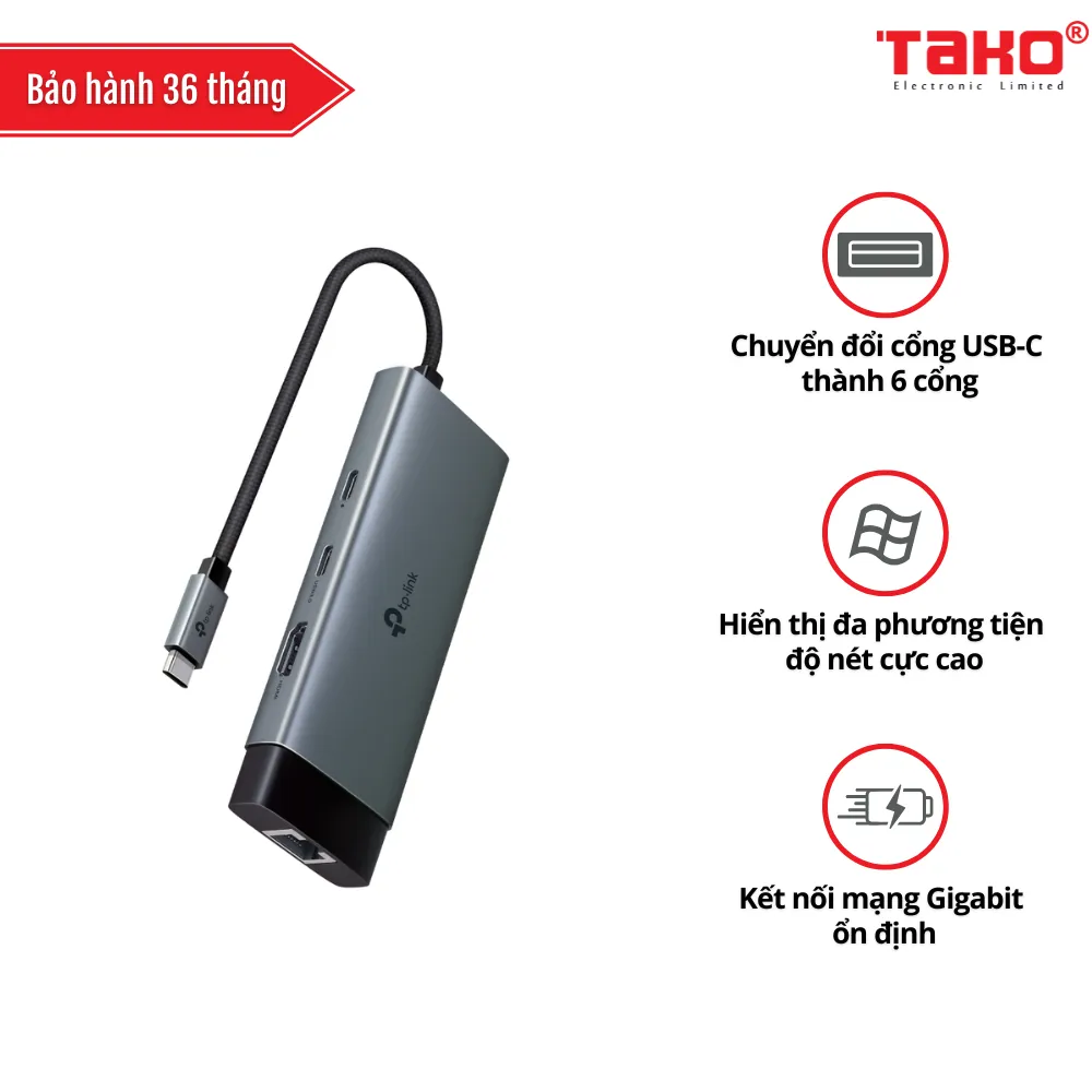 UH6120C Hub USB Type-C 6 Cổng