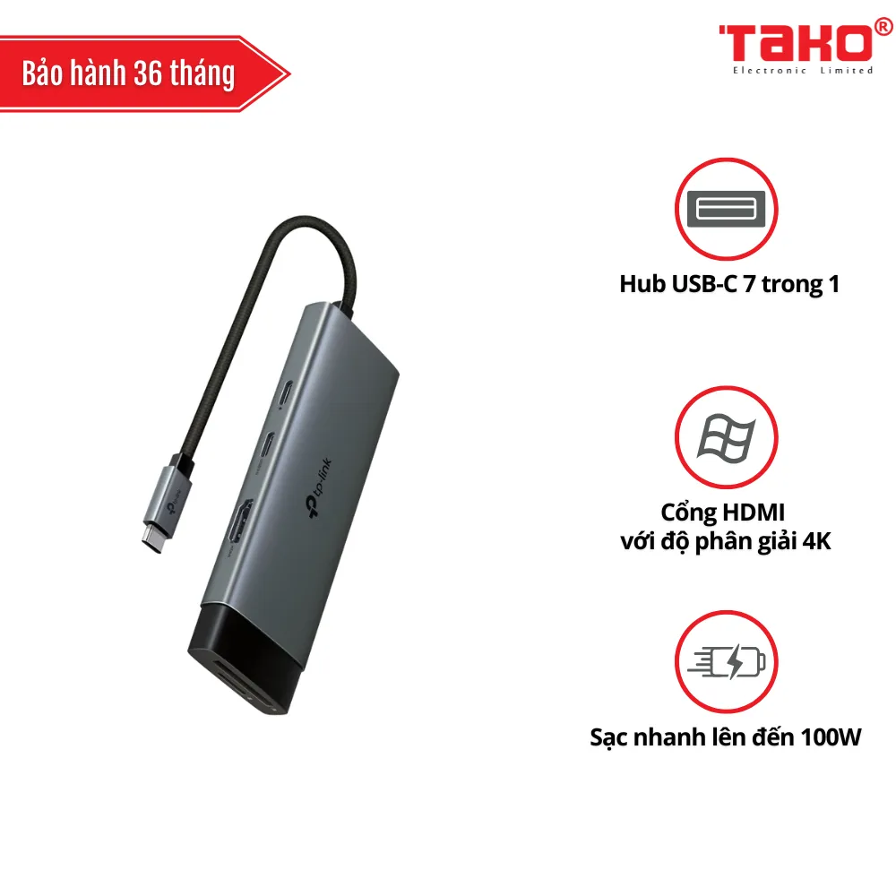 UH7020C Hub USB Type-C 7 cổng