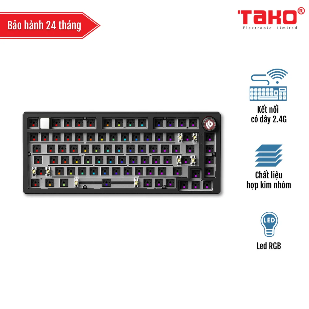 LEOBOG Hi75 KIT BÀN PHÍM CƠ GAMING CÓ DÂY (Phiên bản RGB)